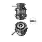 Вузол відбору 3 дюйми з багатоточковим (22 струмені без урахування пристінкових) розподілом зрошення на базі укороченого діоптра