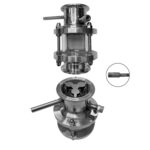 Узел отбора 2 дюйма с многоточечным (9 струй без учета пристеночных) распределением орошения на базе укороченного диоптра